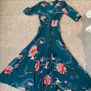 Button up maxi dress